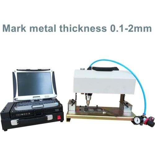 High Hardness CNC Pneumatic Metal Nameplate Marking Machines Wholesale desktop dot peen engraving machine 180*90mm