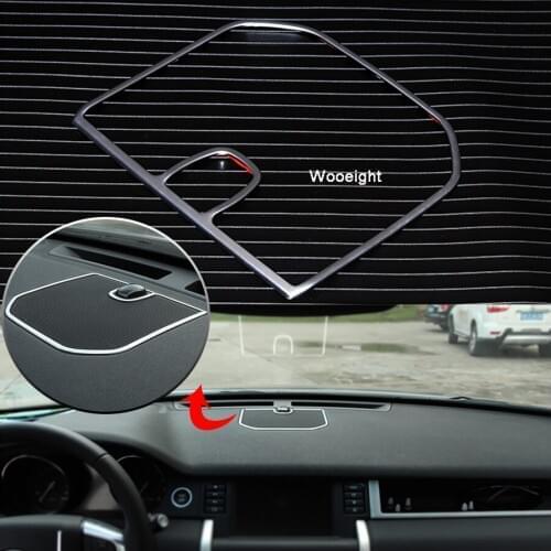 Wooeight Front Dashboard Speaker Decorative Covers Trim Frame Car sticker For Land Rover Discovery Sport 2015 2016 2017 2018
