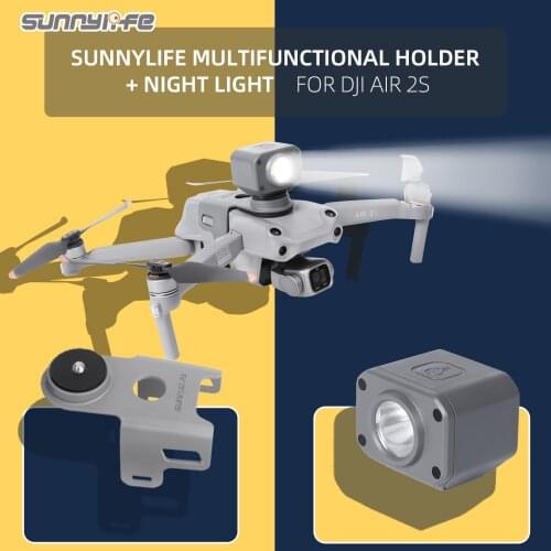 Sports Camera Holder Night Light Bracket Navigation Spot Lamp for Air 2S for POCKET 2/GoPro/Insta360 Camera Holder