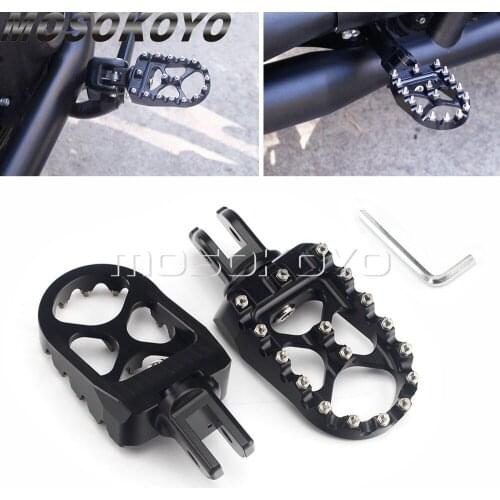 For Harley Low Rider S FXLRS 114 2020-2021 MX Wide Fat Floorboards Foot Pegs For Softail FLDE FLHC FLFB FXFBS FXLRS FLSL 2018-up