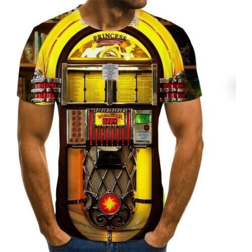 3D Anime Landscape Print Man Woman T Shirt Clothes Short Sleeve O Collar 3D Fashion Man Shirt T Shirt