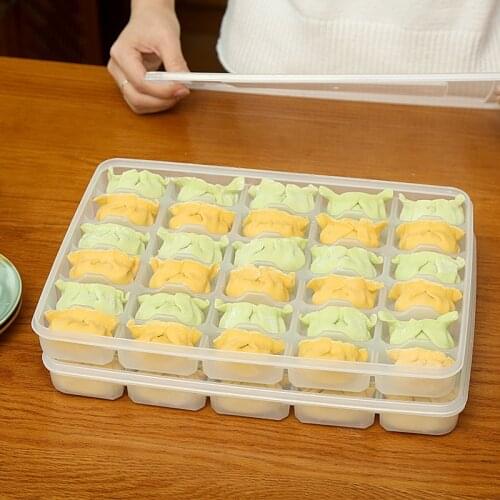 30 Grids Storage Box One Layer Refrigerator Food Container Pastry Dumpling Rack