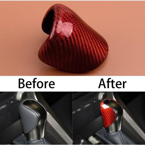 Red Car Gear Shift Knob Shifter Head Cover Trim Fit For Lexus IS250 IS300 IS350 NX200t RX350 RX450h RC ES300h ES350 GS350 GS450h