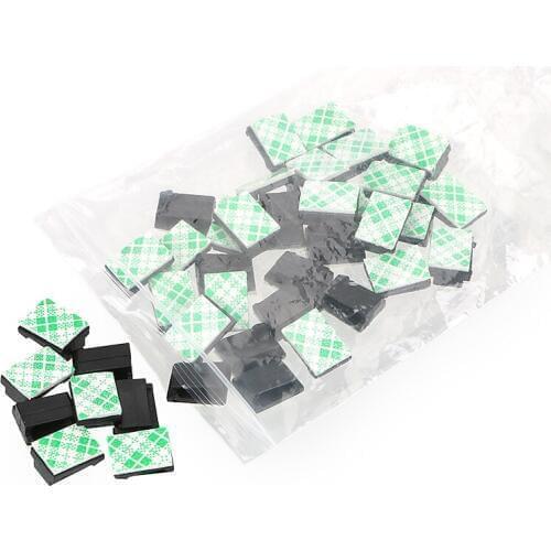 LEEPEE 40Pcs Wires Fixing Clips Car Vehicle Data Cord Cable Tie Mount Interior Accessories