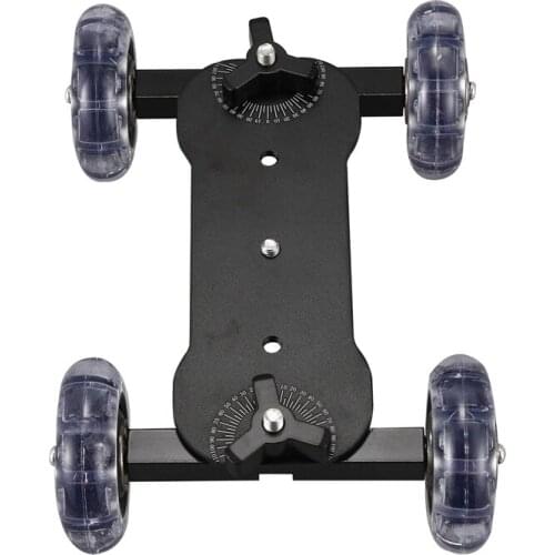 Mobile Rolling Sliding Dolly Stabilizer Skater Slider 11 Inch Articulating Magic Arm Camera Rail Stand Photography Car