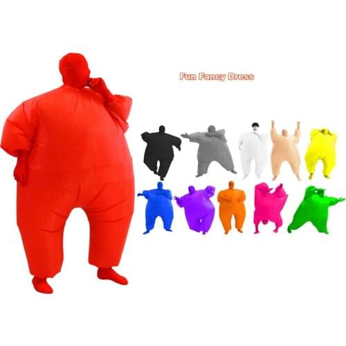 Adult Inflatable Sumo Wrestler Wrestling Suit Blow Up Fat Cosplay Costume Halloween Party Toys Fancy Dress Full Body