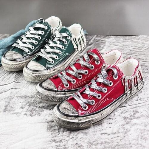 2021 spring new old dirty shoes heavy industry tide shoes graffiti canvas shoes retro small dirty shoes sneakers