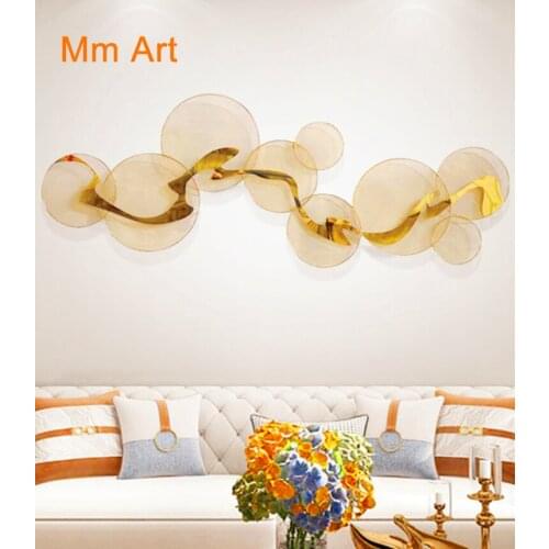 Light Luxury Wall Decoration Metal Wall Decoration Living Room Wall Decoration Three-Dimensional Pendant