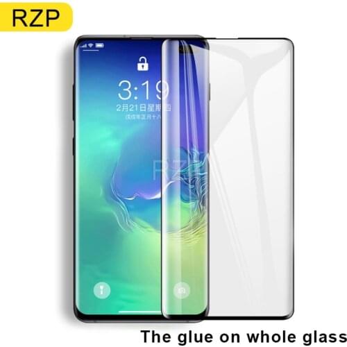 RZP 9D Curved Full Cover Screen Protector For Samsung Galaxy S10 S9 S8 Plus S10e Note 8 9 Tempered Glass 3D Protective Film S 10