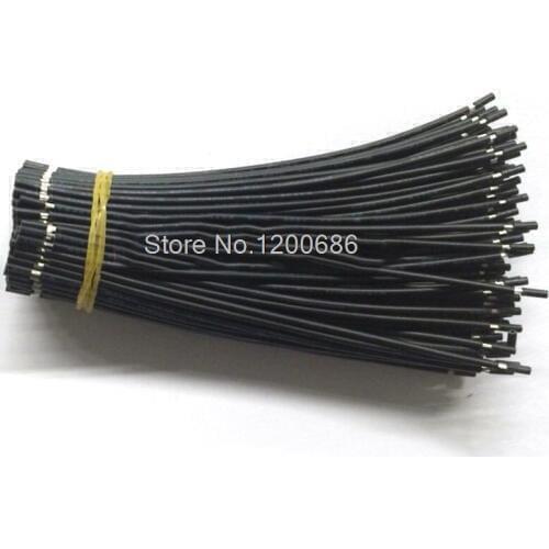40CM 5 mm half strip off UL 1007 20AWG BLACK 20piece/lot super flexible 20 AWG PVC insulated Wire Electric cable, LED cable