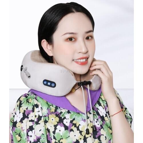 U-Shaped Massage Neck Electric Body Massager Memory Foam Car Neck Protection Neck Massager Body