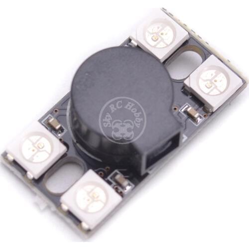 Ultra Big Sound 110 db BB Buzzer 14MM High BB Ring w/4 WS2812 Programmable LED Light Lamp Bead For F3 F4 F7 FC FPV RC Drone part