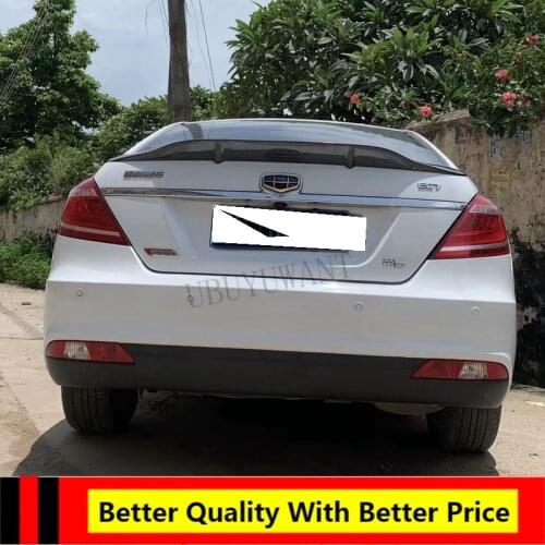 Fit For Geely EMGRAND EC7 2014-2017 ABS / Carbon Fiber Exterior Rear Spoiler Tail Trunk Boot Wing Decoration Car Styling