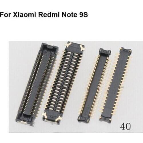 2pcs FPC connector For Xiaomi Redmi Note 9s LCD display screen on Flex cable on mainboard motherboard Xiao mi Redmi Note 9 s