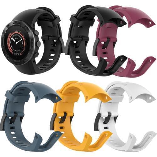 22.5mm Silicone Watch Band Strap for Suunto 5 Smartwatch Replacement Wrist Strap Wristband Bracelet with Accessories
