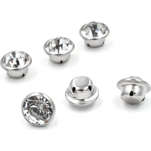 50 sets Diamond rivets Buttons Sweater decorative accessories Sewing buttons handmade diamonds