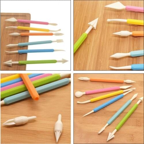 9Pack Clay Tools DIY Pottery Fondant Sugar Craft Modeling Carving Assorted