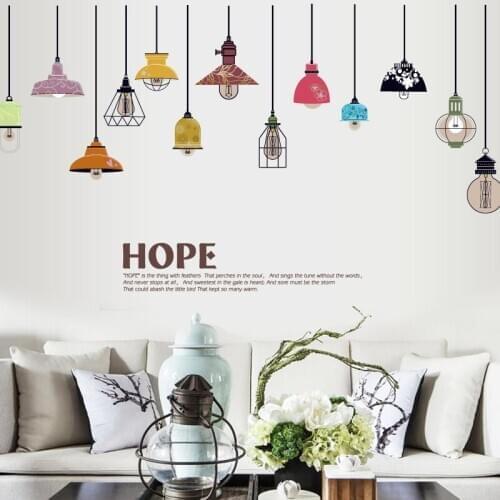 155*93cm Large Chandelier Wall Stickers Light Bulb Wall Decals Art Mural DIY Vinyl Room Decoration Creative Home Decor