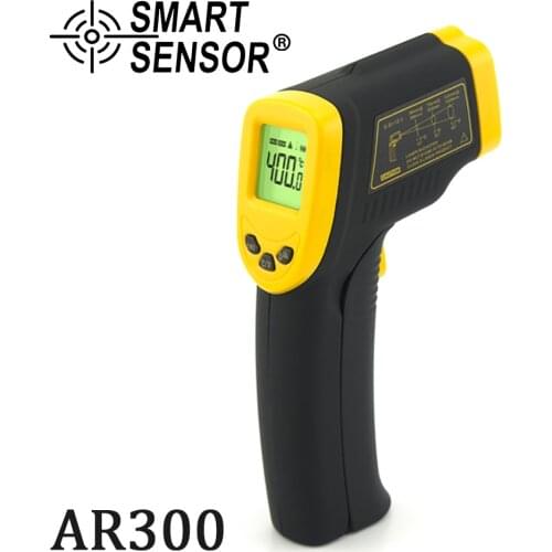 SMART SENSOR Digital Infrared Thermometer Non Contact Infrared Thermometer Temperature Pyrometer IR Laser Point Gun -32~400