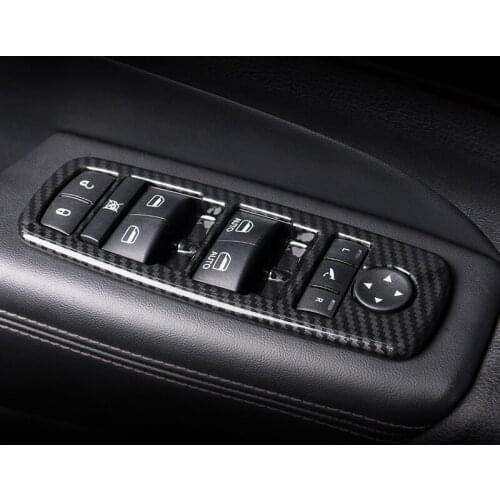 For Jeep Grand Cherokee WK2 2014 2015 2016 2017 2018 ABS Window Switch Armrest Cover Frame Interior Door Arm Rest Handhold Trim