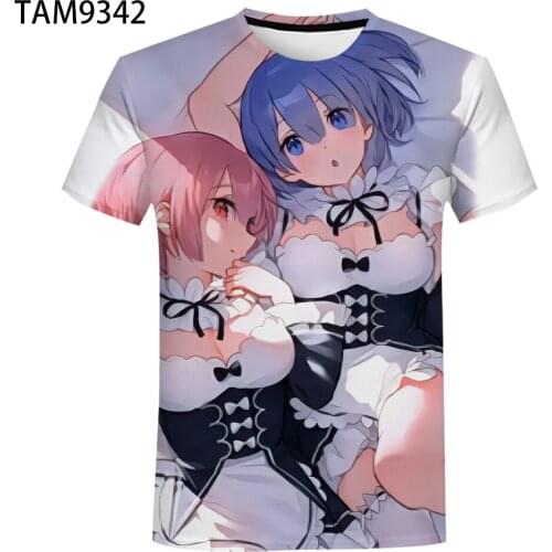 Kawaii Anime in Japan 2021 New Mens Womens 3D T-Shirt Youth Street Originality Fashion Casual Childrens Hip Hop Cute Top