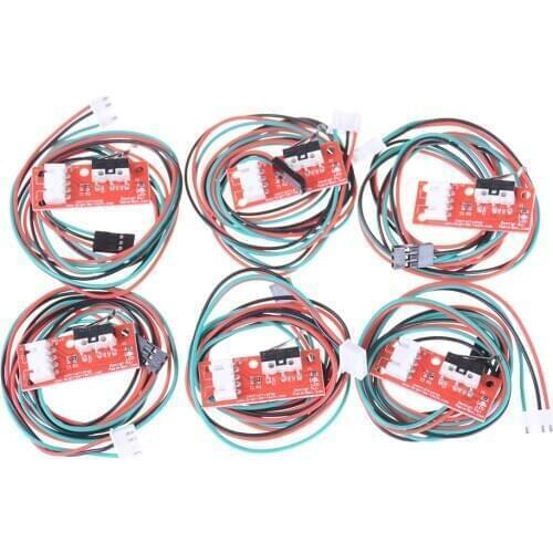 6 Pcs/sets Cables Endstop Limit Mechanical For CNC 3D Printer Ramps End Stop Switch 4*1.6cm