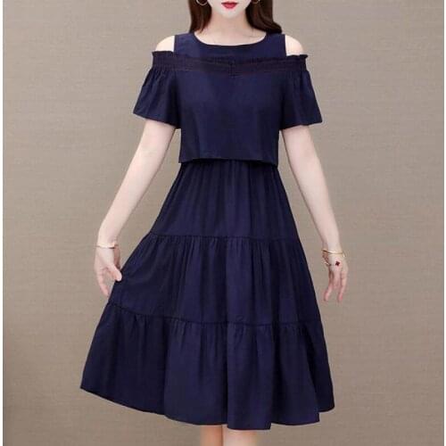 Летние платья с открытыми плечами MOKIJINS China At AliExpress