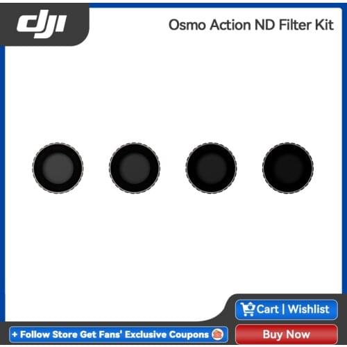 DJI Osmo Action ND Filter Kit Reduces light exposure for expanding shooting options repels water Original brand new