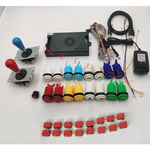 New Pandora 9s 3D XIV 4260 in 1 Box PCB Game DIY Arcade Game Kit Sanwa Joystick Push Button Power Supply Set