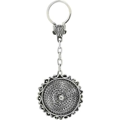 Is Oxidized Filigree Silver Keychain Midyat