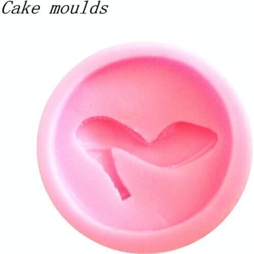 Wholesale Silicone mold K174 Mini Heeled shoes shape Cay mold Fondant cake mold