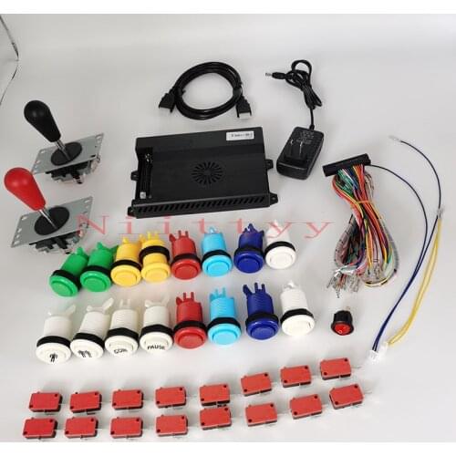 Pandora 3D Saga GT Box 5200 in 1 Wifi DIY Kit 2 Playes Arcade Game Cabinet 8 Way Joystick Switch Type Push Button