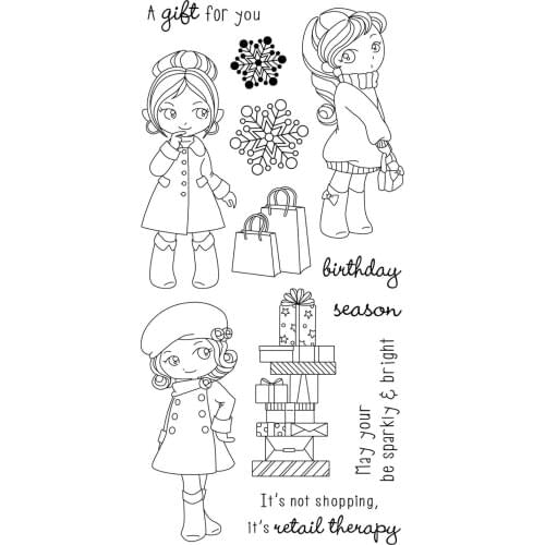 Gift for you stamp Clear Stamp for Scrapbooking Transparent Silicone Rubber DIY Photo Album Decor A209