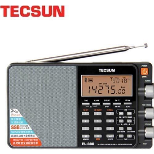 TECSUN PL-880 Portable Radio Full Band with LW/SW/MW SSB PLL Modes FM (64-108mHz) 87.5-108 MHz (Germany) Internet Stereo Radio