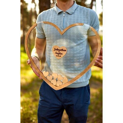 Transparent Wedding Guest Book, Wedding Guest Book, Clear Guest Book, Clear Wedding Guest Book, Rustic Wedding Guest Book