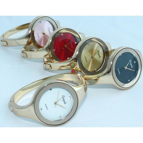 Mixed Color10pcs Lady Women Bracelet Watches Silver Gold Watch Stainless Steel Round Quartz Wrist Watch D1M cuff watches