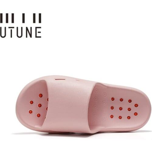 UTUNE Acupressure Massage Home Slippers Women Indoor Slides EVA Foot Treatment Healthcare Acupoint Sandals For Men Shoes Women