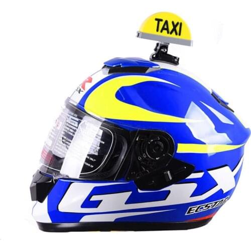 LED TAXI Sign Light Helmet USB With Switch Suction Beacon Signal USB Rechargeable Indicator Kit For Motorcycle Tricycles