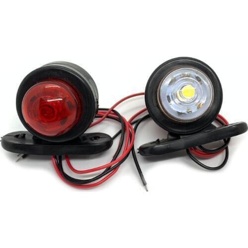 2X 12V LED Truck Side Marker Light Indicator Side Marked Lamp RV Clearance Lamp