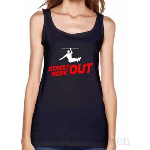 Street Workout Calisthenics Backflip Tank Top Cute Sleeveless Top Tee Spring Pattern Round Collar Designer Fashion Vest