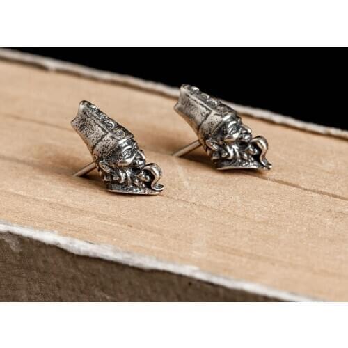 925 Sterling Silver Skull Stud Earrings Women Earring Gothic Party Wedding Jewelry for Girls Women Jewelry Fashion Earrings