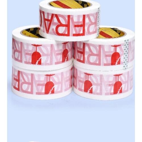 1 Roll 100 Meters Fragile Red Safety Adhesive Warning Tapes Diy Sticker For Goods Packing Accessories