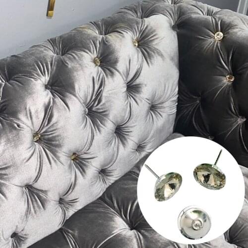 1PC DIY Buttons Pack Crystal Buckle Soft Bag Sofa Nails Diamond Buckle Decorative Buttons Diamond Background Decorative Buckle