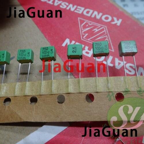10pcs green WIMA FKP2 series 0.00075uF/100V 2.5% 5MM fkp-2 0.75nf 100v 750pf 751 new audio film capacitor 751/100v 750p