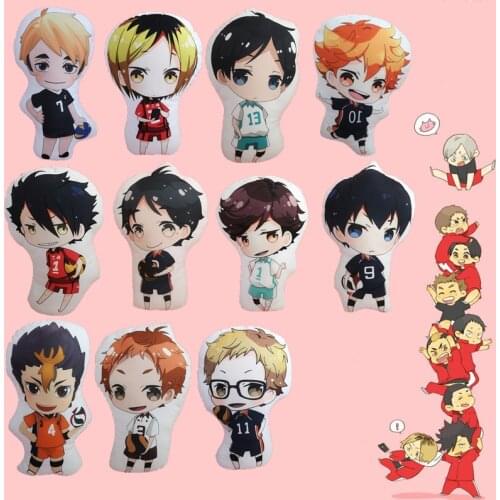 10cm Haikyuu!! Plush Doll Anime Haikyuu Shoyo Hinata Yu Nishinoya Oikawa Tooru Action Plush Pendant Cute Anime Soft Plush Toy