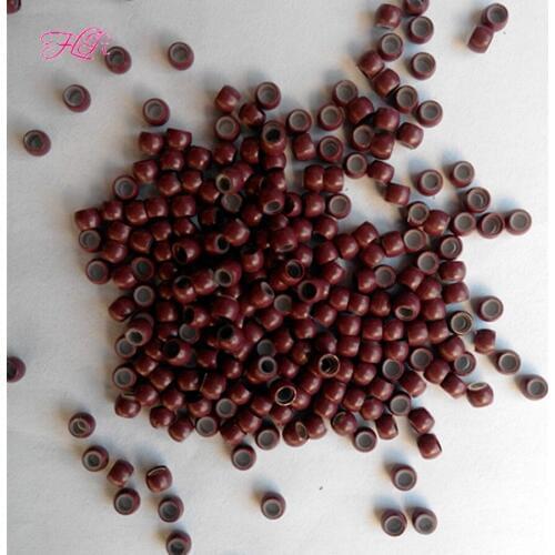 14000 units Nano Tip Remy Hair Extensions Silicone Lined Nano Rings Beads for applying nano tip hair extension