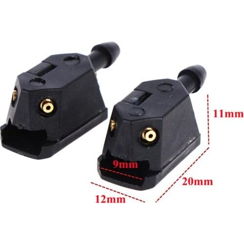 2Pcs Universal Car Windscreen Washer Wiper Blade Water Spray Jets Nozzles