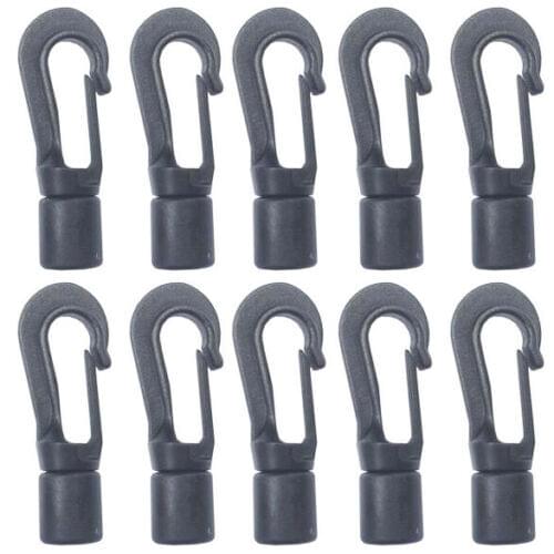 20Pcs 8mm shock cord hook terminal end tabbed s bungee hooks to use on kayaks