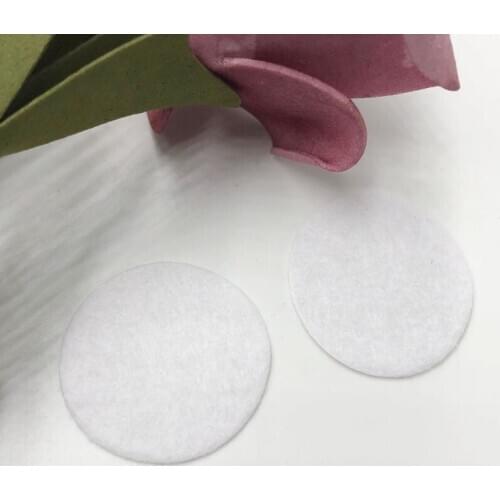 20pcs Felt 30mm Circle Appliques -White Free Shipping F022