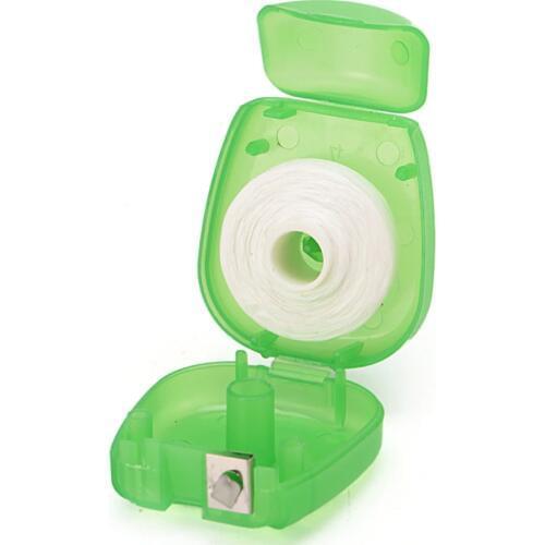 50 Meters Dental flosser built-in spool Wax Mint flavored replacement flat Wire dental floss Toothpicks Interdental Brush Wire